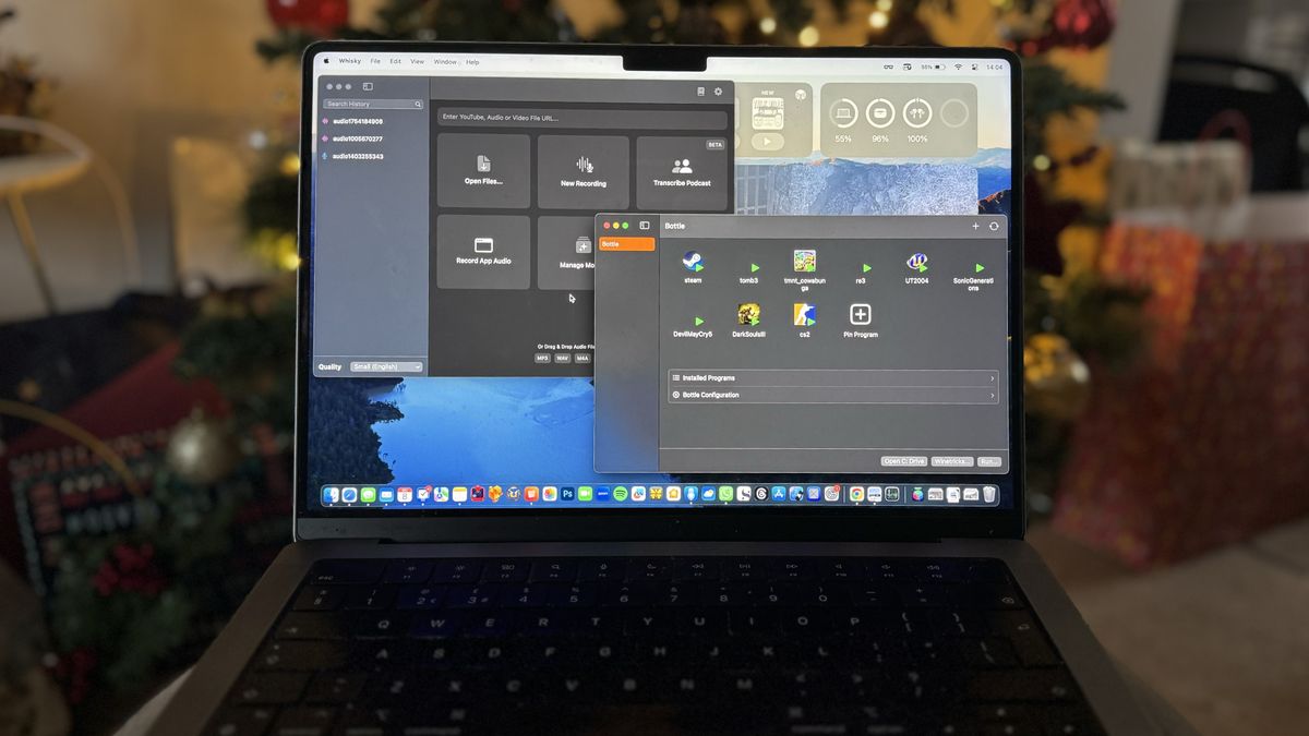 Whisky and MacWhisper on MacBook Pro