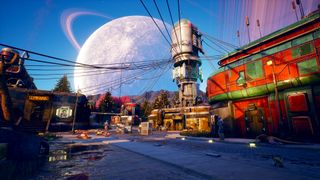The Outer Worlds is a long ways from Fallout's browns and greys.