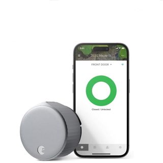 August Wi-Fi Smart Lock (4th Gen) with phone