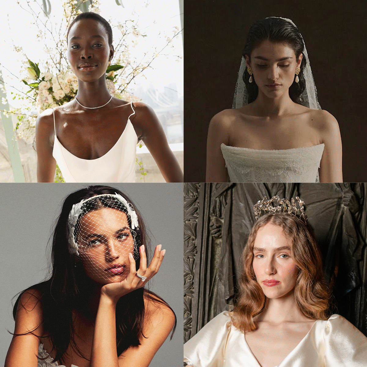 Enaura, Ines di Santo, HONOR, Alexandra Grecco, Sara Seven, and Monique Lhuillier bridal beauty trends