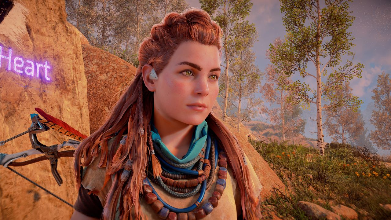 A screenshot from Horizon Zero Dawn Remastered, using the game's Photo Mode