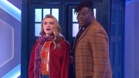 The Doctor and his companion together on a new planet. 