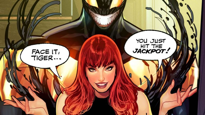 All-New Venom cover revealing MJ as said all-new Venom with classic reference text