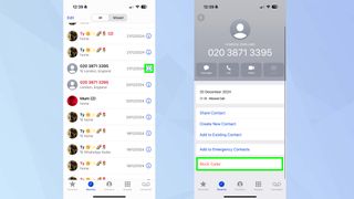 How to block someone on iPhone in the Phone app