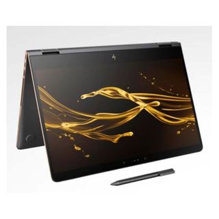 This laptop has hinges which allow you to turn it into a tablet or prop it up on your desk.