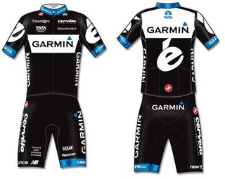 Visibility: At first glance, the black kit will be very similar to Team Sky's, and in head-on shots the black shoulders will even blend in with Leopard Trek until you spot the big Cervélo é. Without the Garmin orange, the accented vowel is the only thing to distinguish this kit. 3