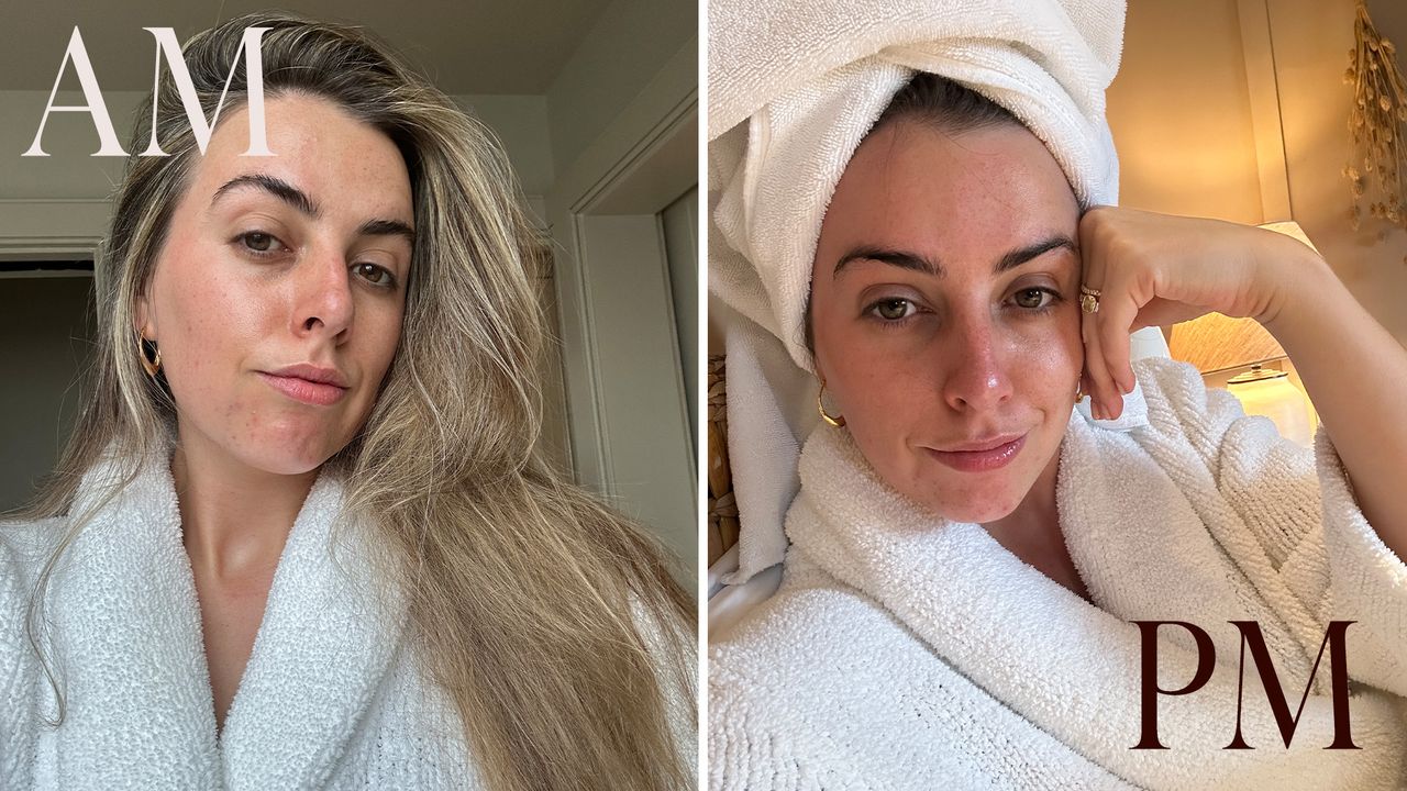 Shannon Lawlor after doing her simple skincare routine for AM &amp; PM 