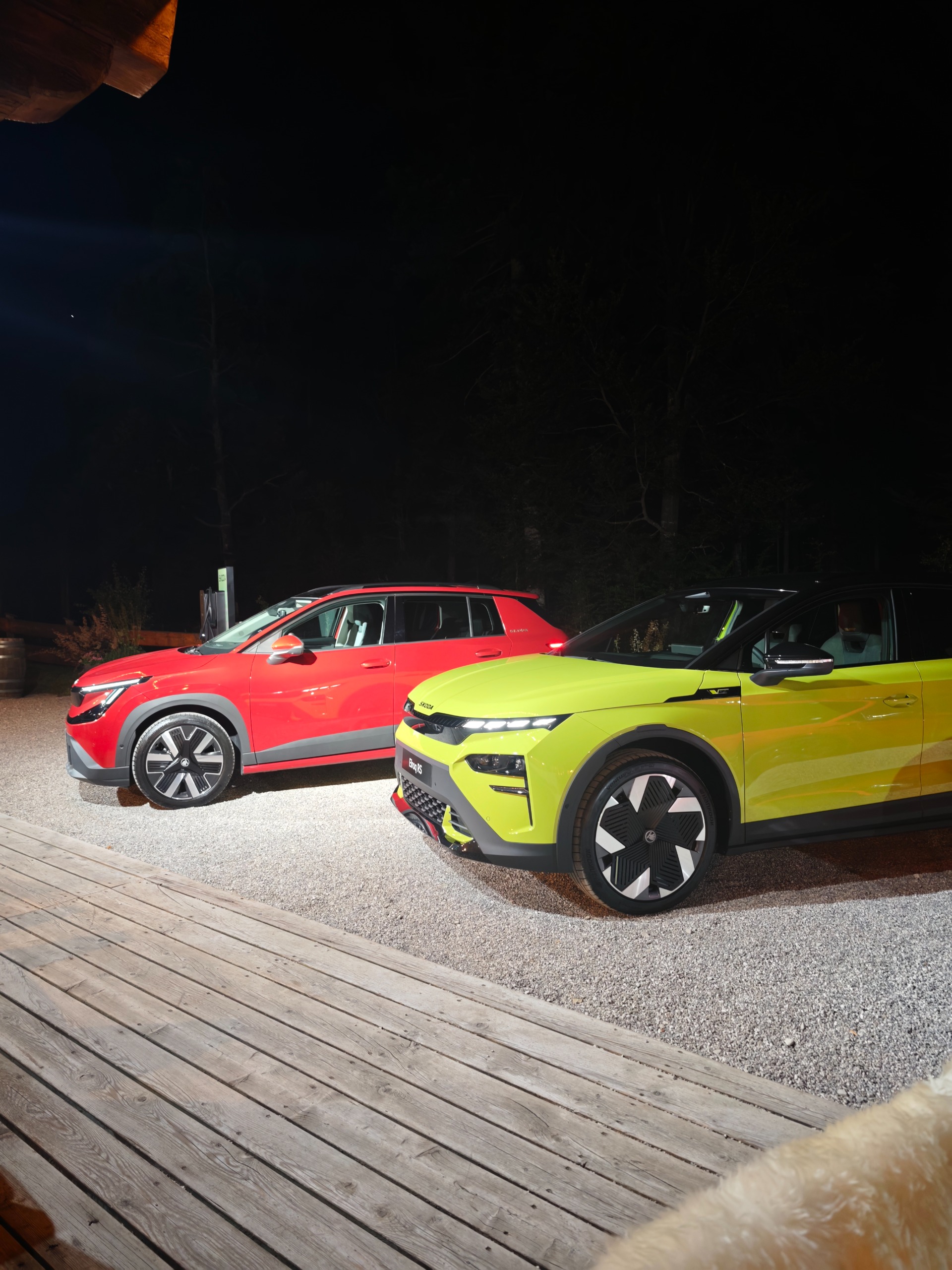 &amp;Scaron;koda Epiq (left) alongside the Elroq (right)