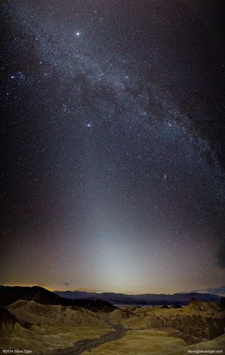 Zodiacal Light over Death Valley