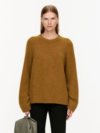 Alpaca-Wool Blend Jumper - Dark Yellow - Arket Gb