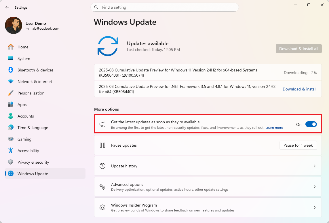 Windows 11 check for updates