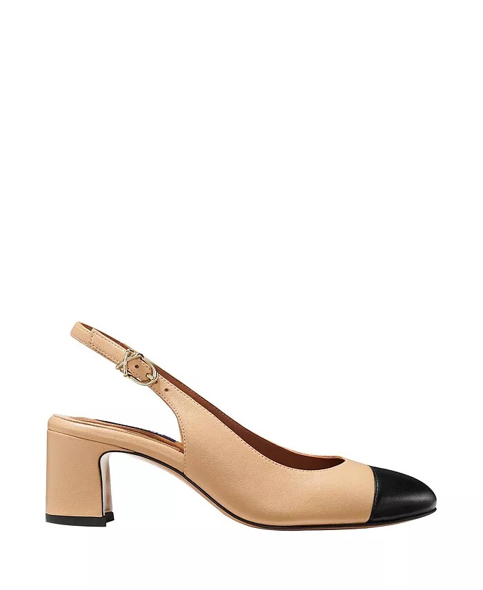 Margaux, The Cap-Toe Cluny Slingback Pumps