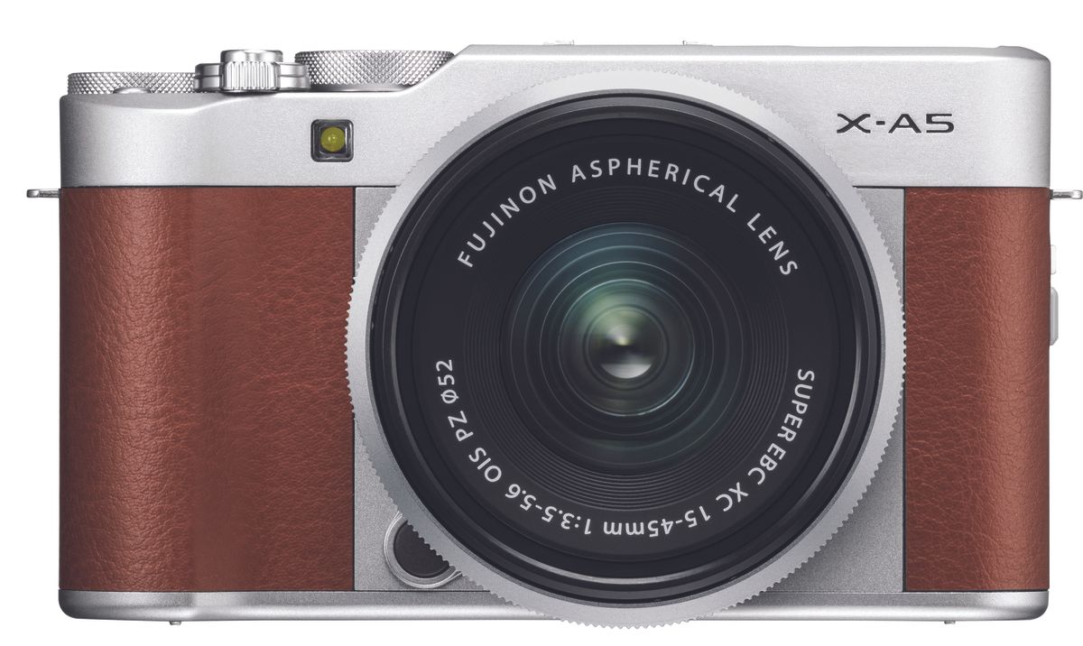 front view of the Fujifilm X-A5 camera