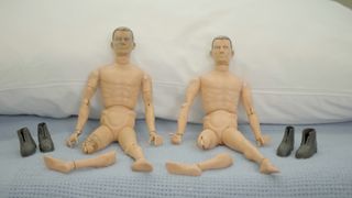 Two legless Action Men in need of urgent surgery.