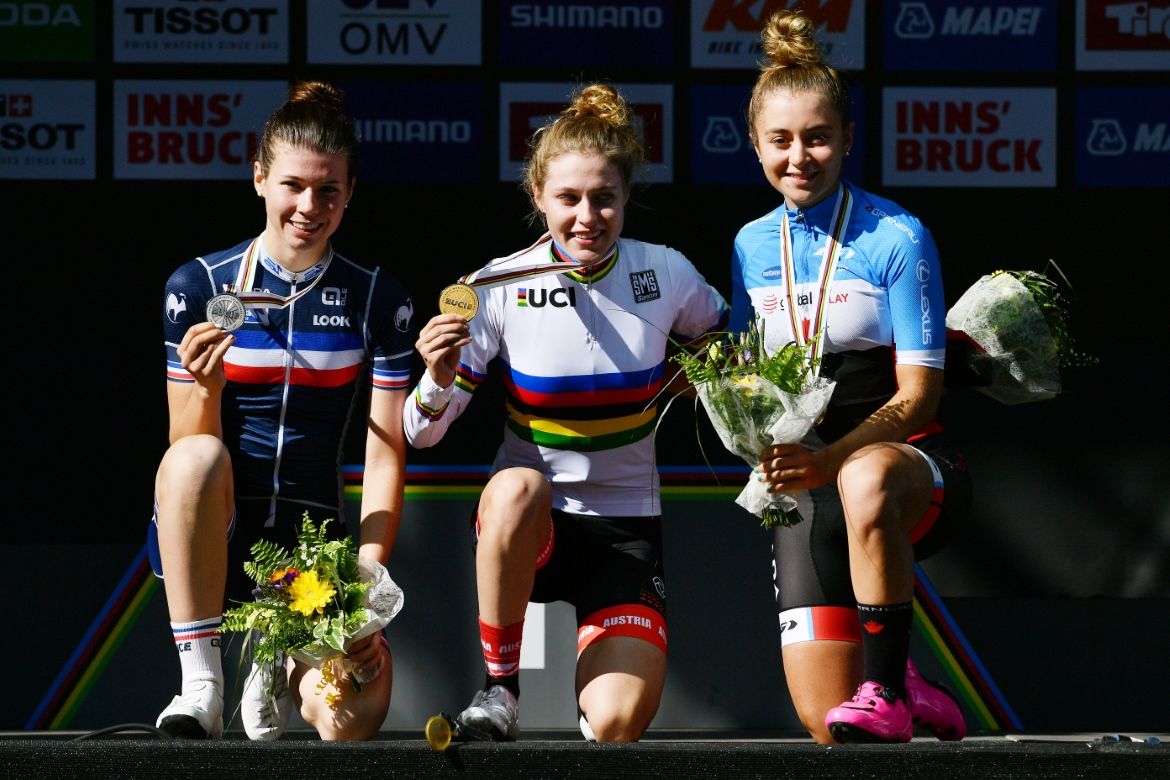The podium finishers