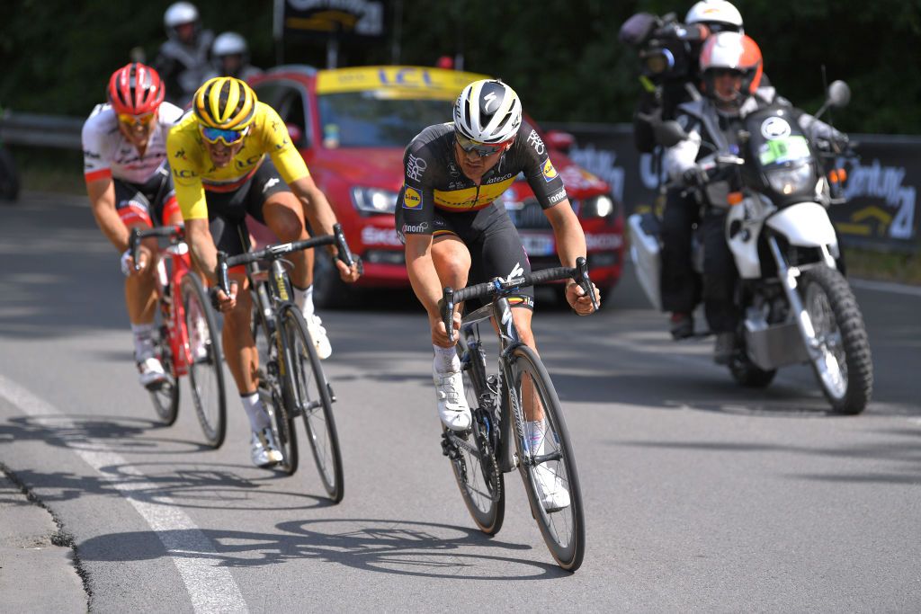 Yves Lampaert leads Van Avermaet