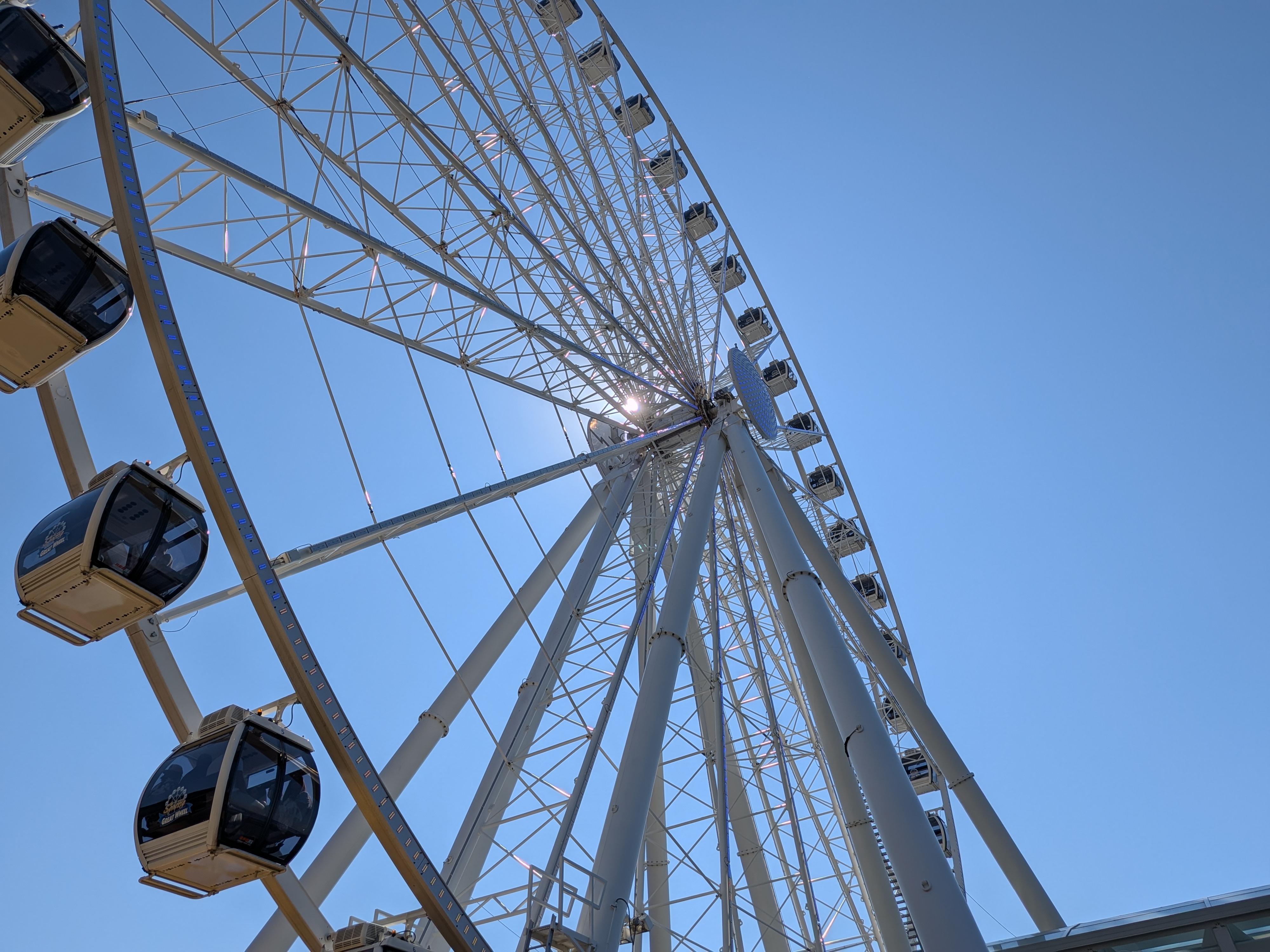 A Ferris wheel