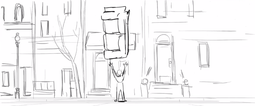 Pixar Soul storyboard