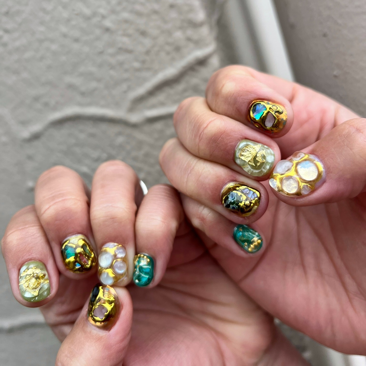 Chrysoprase and gold