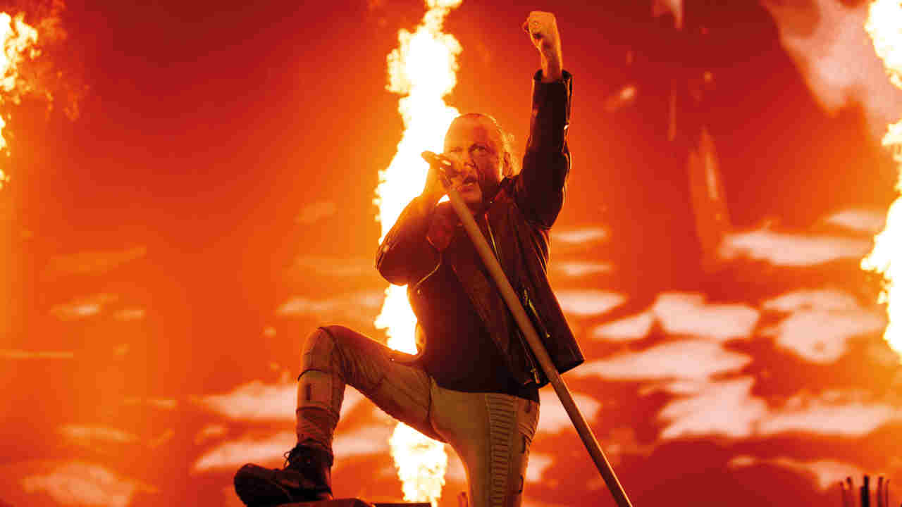 Iron Maiden&amp;rsquo;s Bruce Dickinson performing onstage