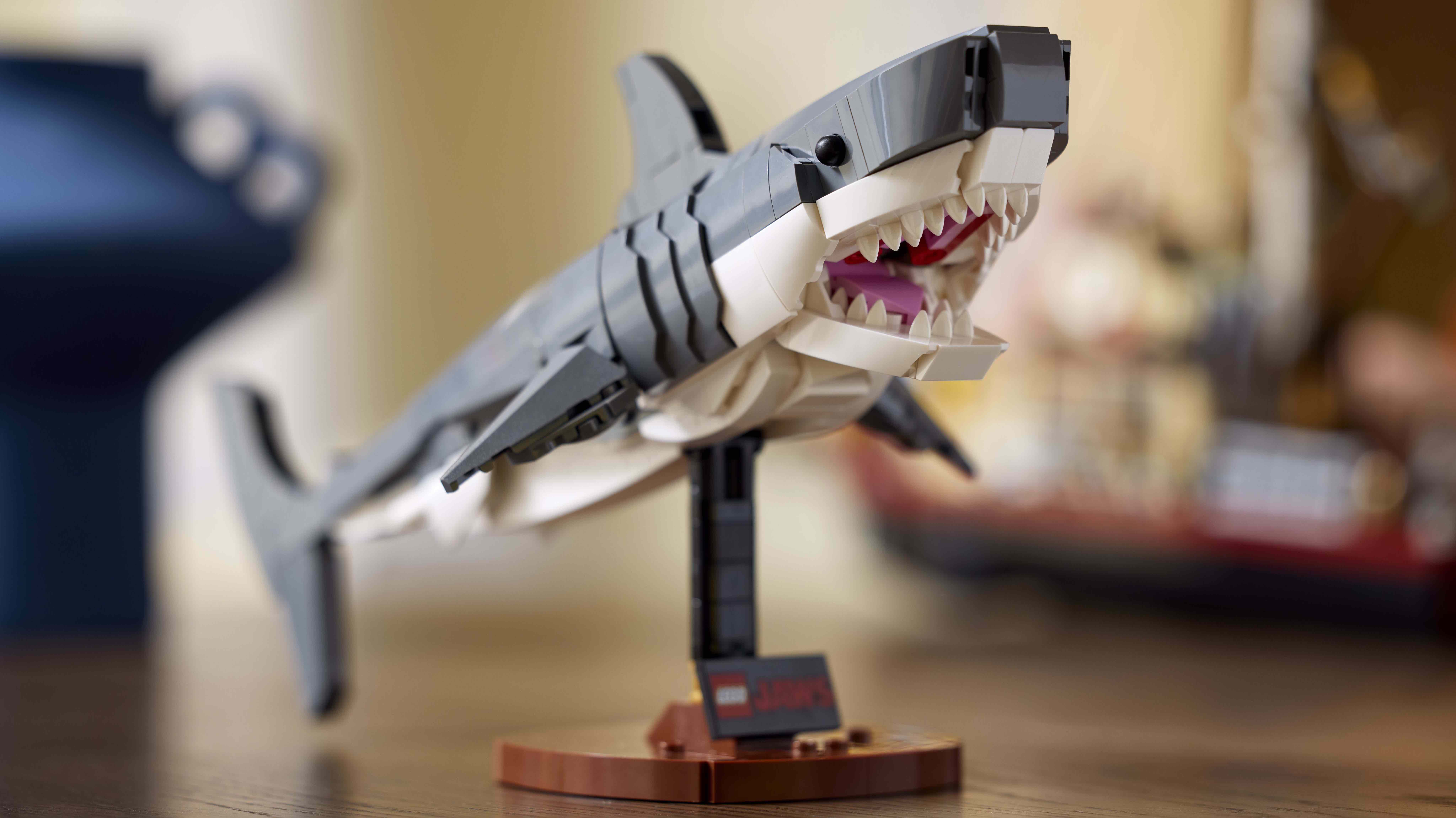 LEGO Idea Tiburón Mandíbulas en soporte