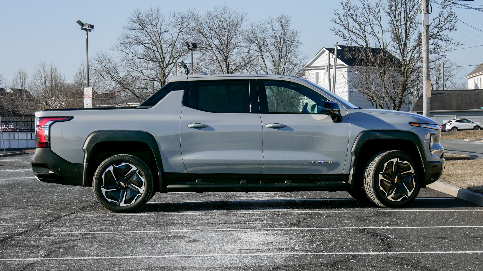 Exterior view of the 2025 Chevrolet Silverado EV LT Extended Range