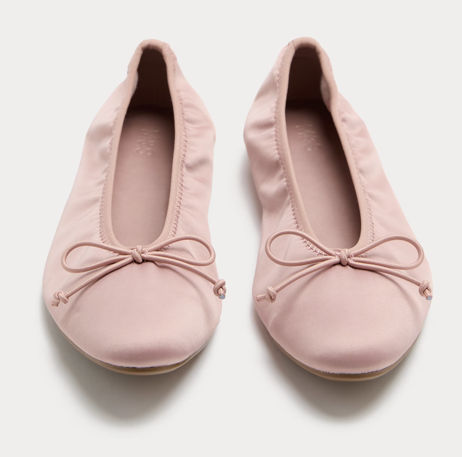 M&amp;amp;S, Satin Flat Ballet Pumps