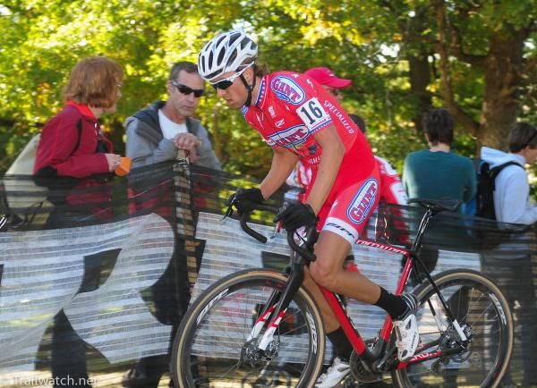 Cody Kaiser (California Giant Berry) riding in the top ten