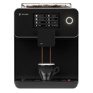 The black Terra Keffe Super Automatic Coffee Machine 