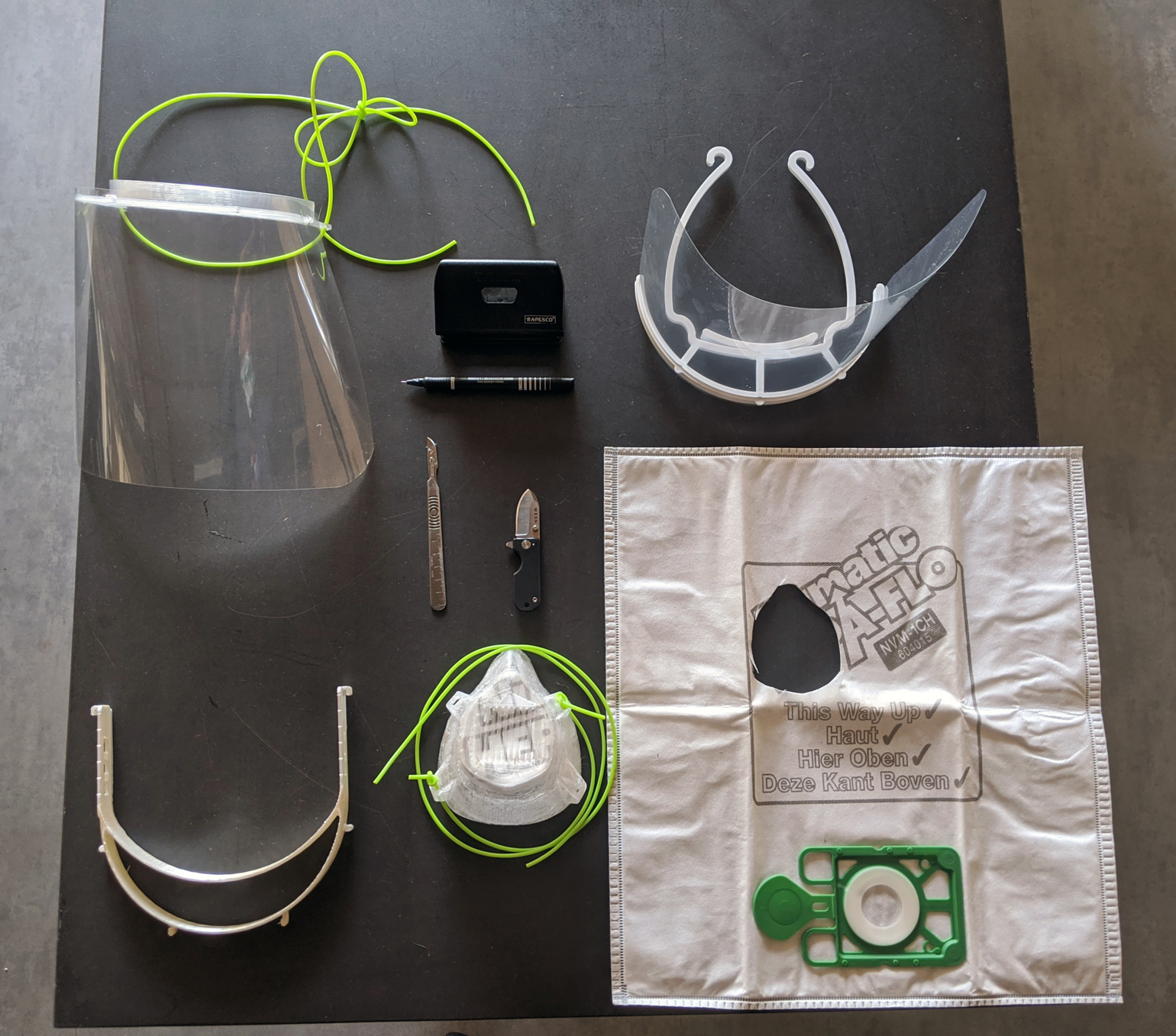 Face shield prototyping