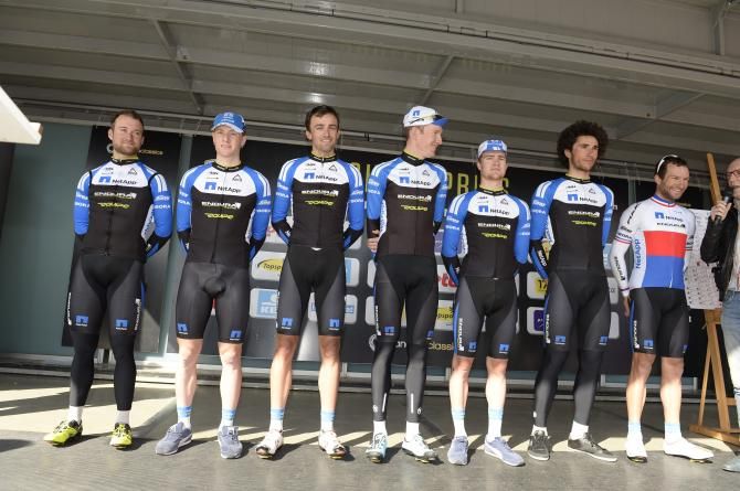 NetAppEndura before the start of Scheldeprijs