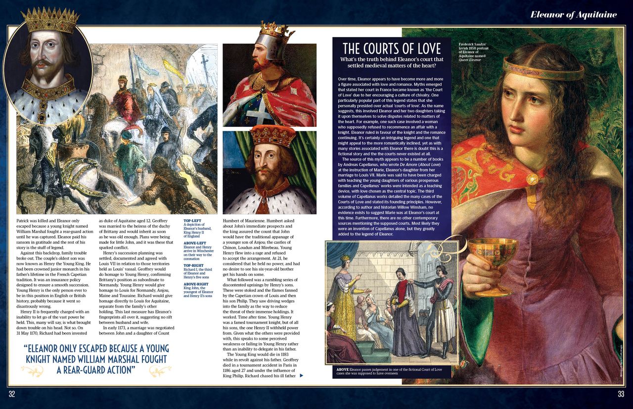 Eleanor of Aquitaine feature spread 2, All About History 123