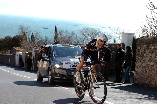 Nicolas Vogondy (Accent Jobs-Wanty) climbs to the finish.