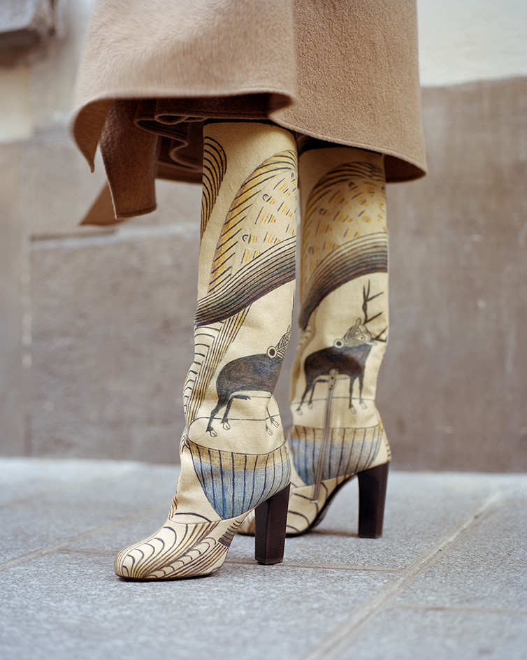 Martín Ramírez collection by Lemaire knee high boots