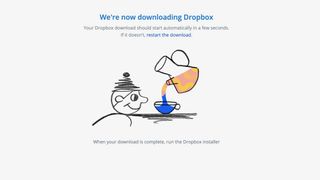 Dropbox's download page