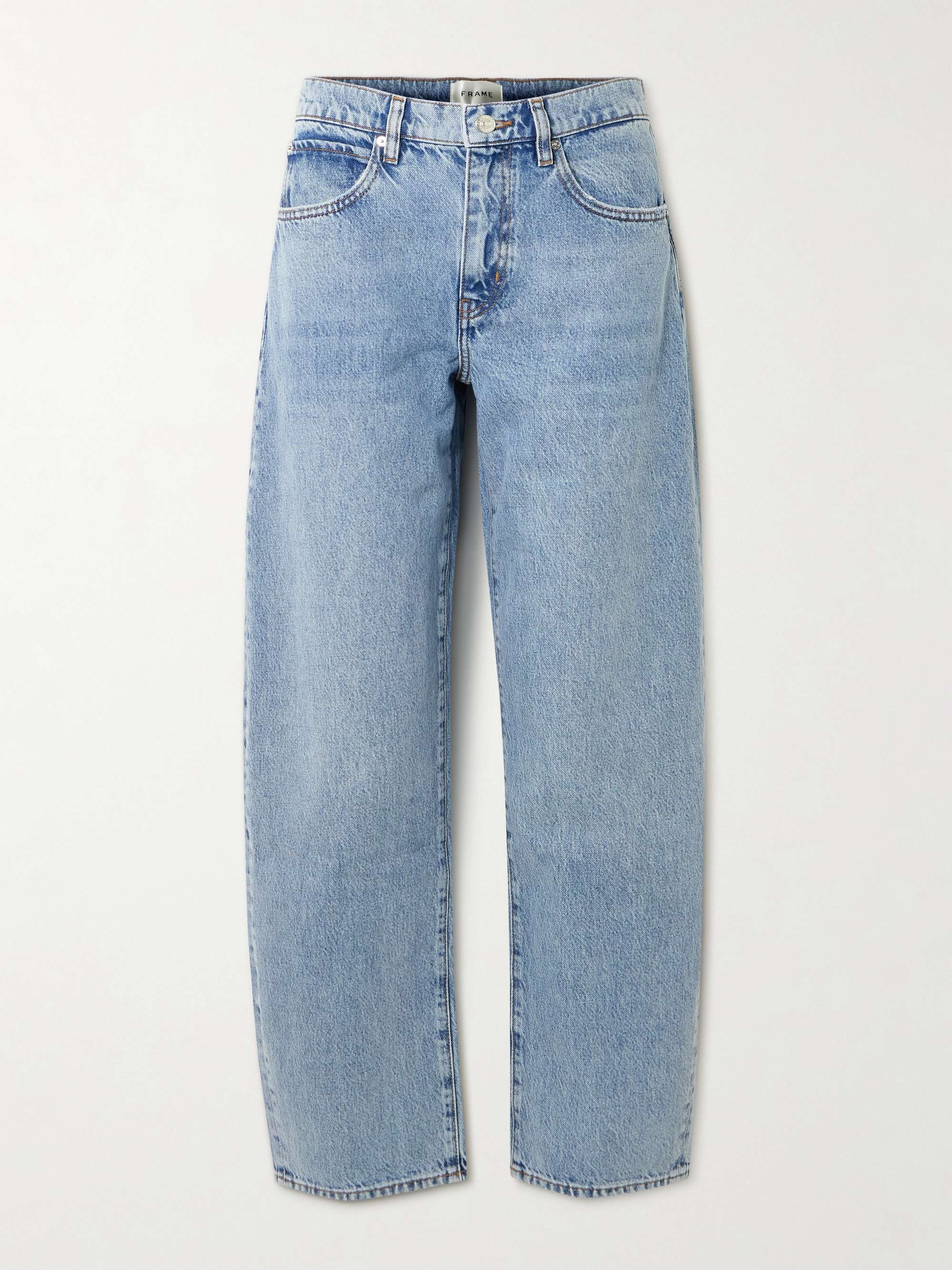 Low Slung Barrel Boyfriend Jeans