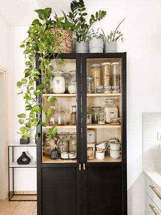 IKEA pantry hack using Billy bookcase