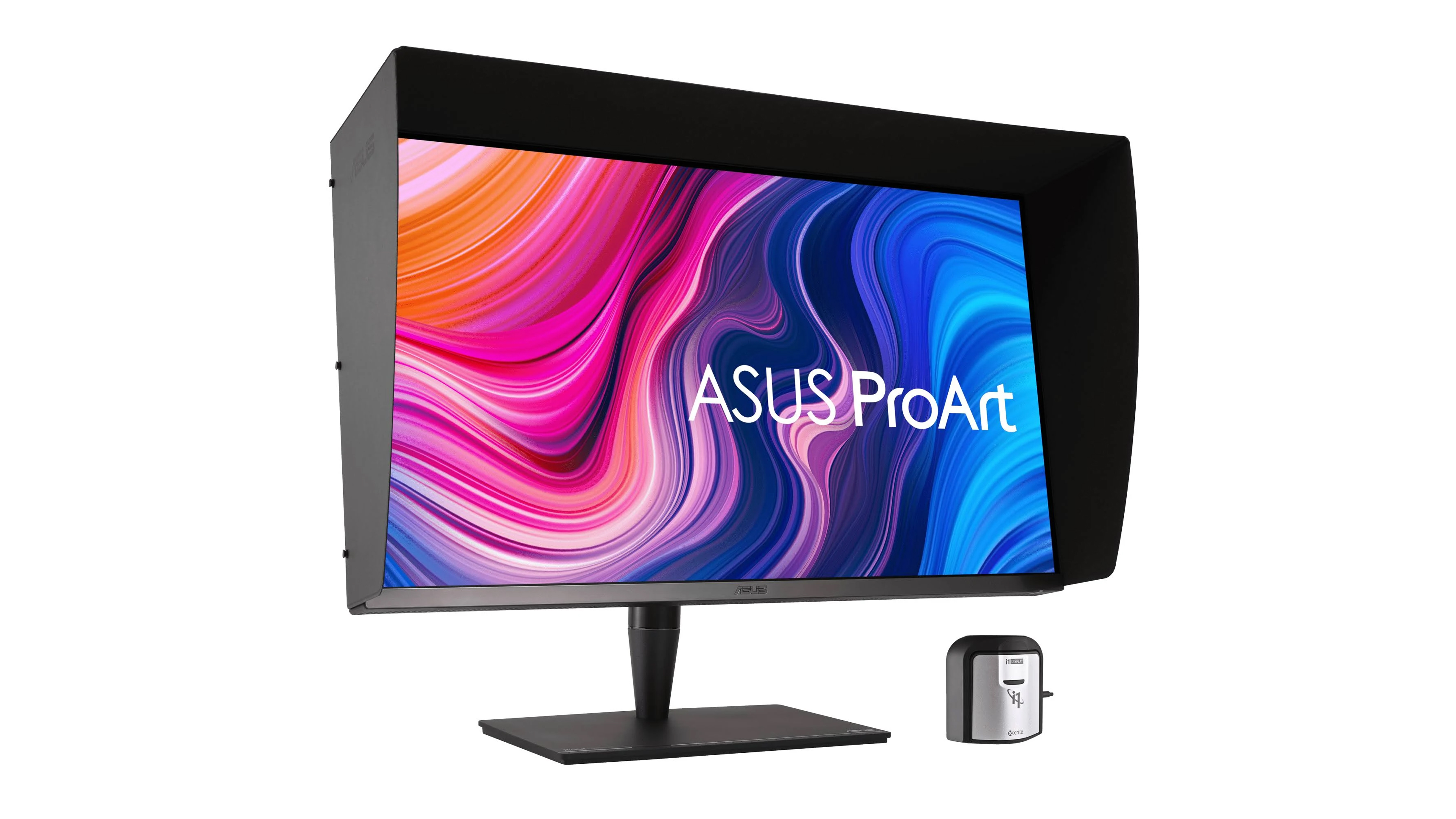 Product shot of Asus ProArt PA32UCG-K, one of the best monitors for video editing