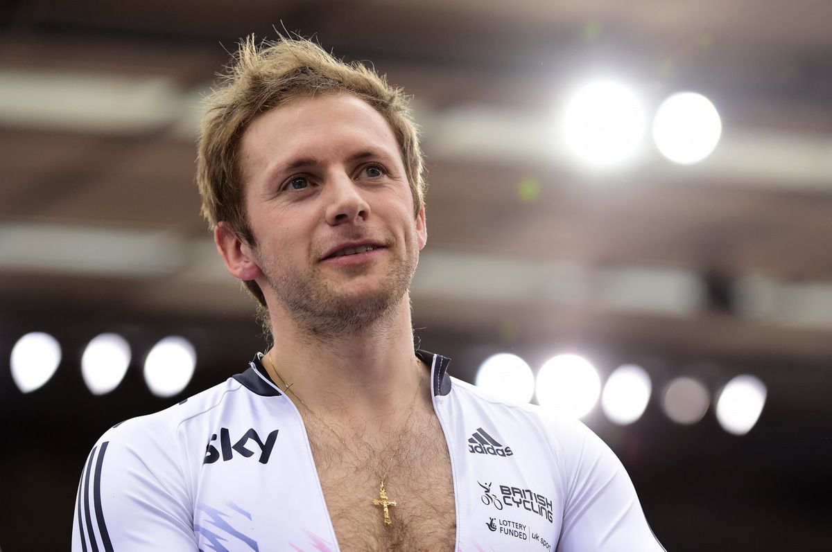 Jason Kenny ahead of the keirin