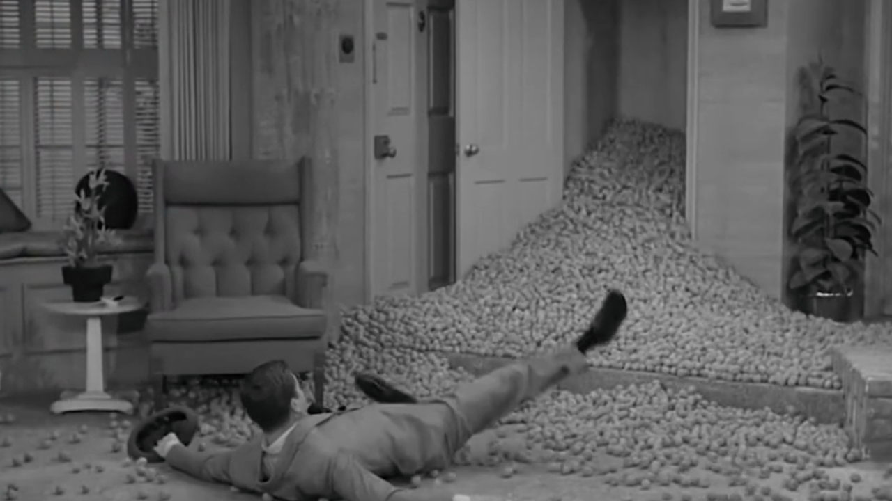Scene from a crazy dream sequence in The Dick van Dyke Show