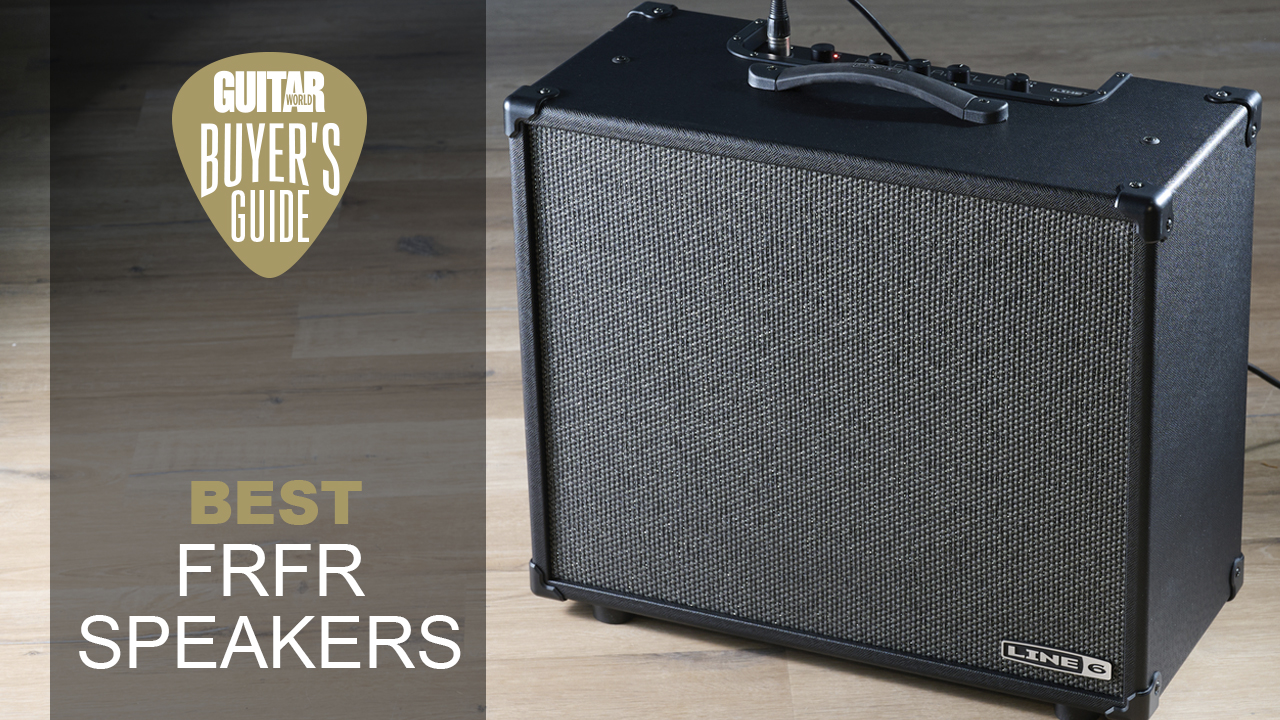 A line 6 Powercab CL 112 FRFR speaker on a wooden floor