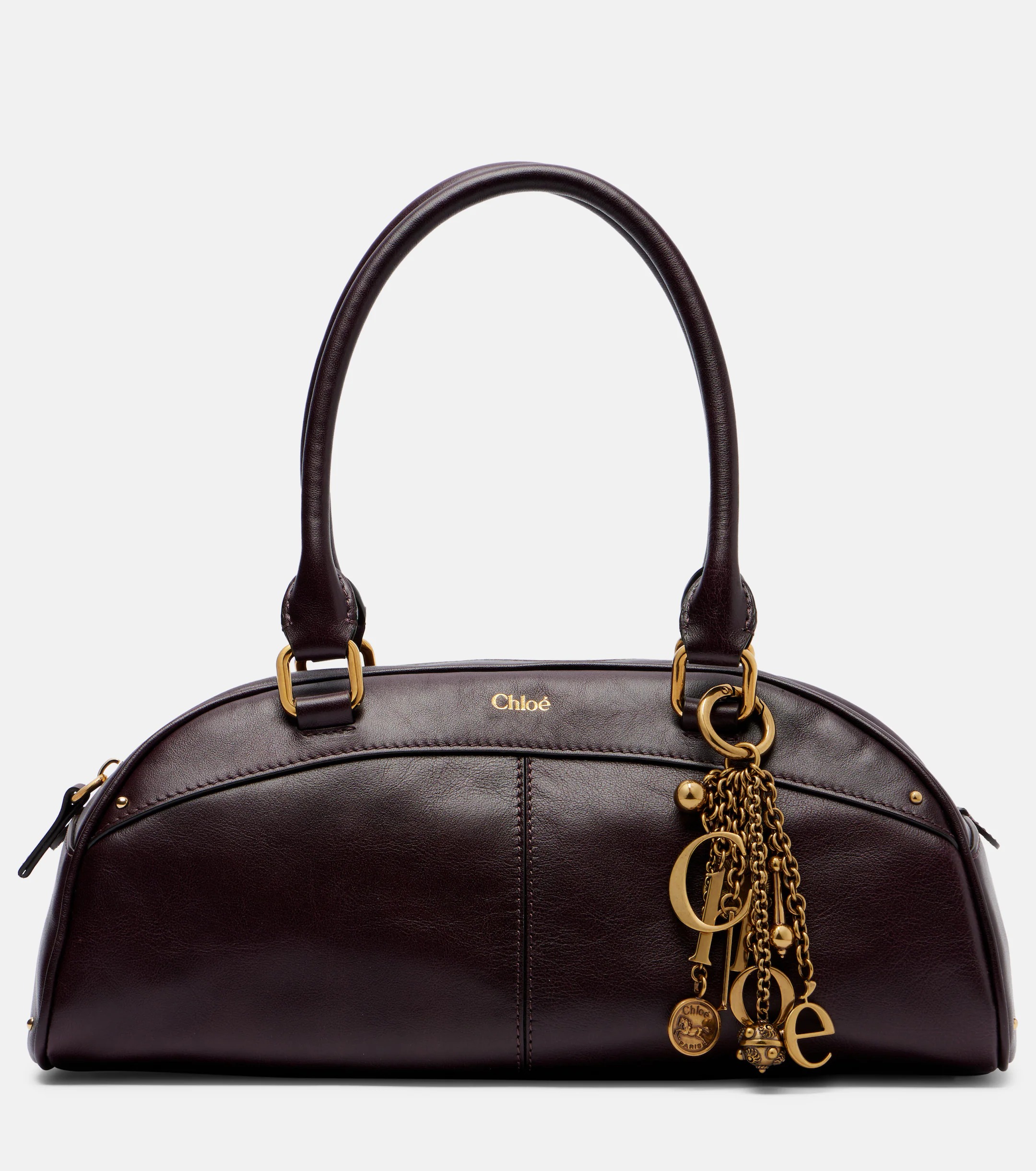 Chlo&amp;eacute;, Embellished leather top-handle bag