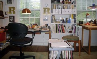 Risom's home office