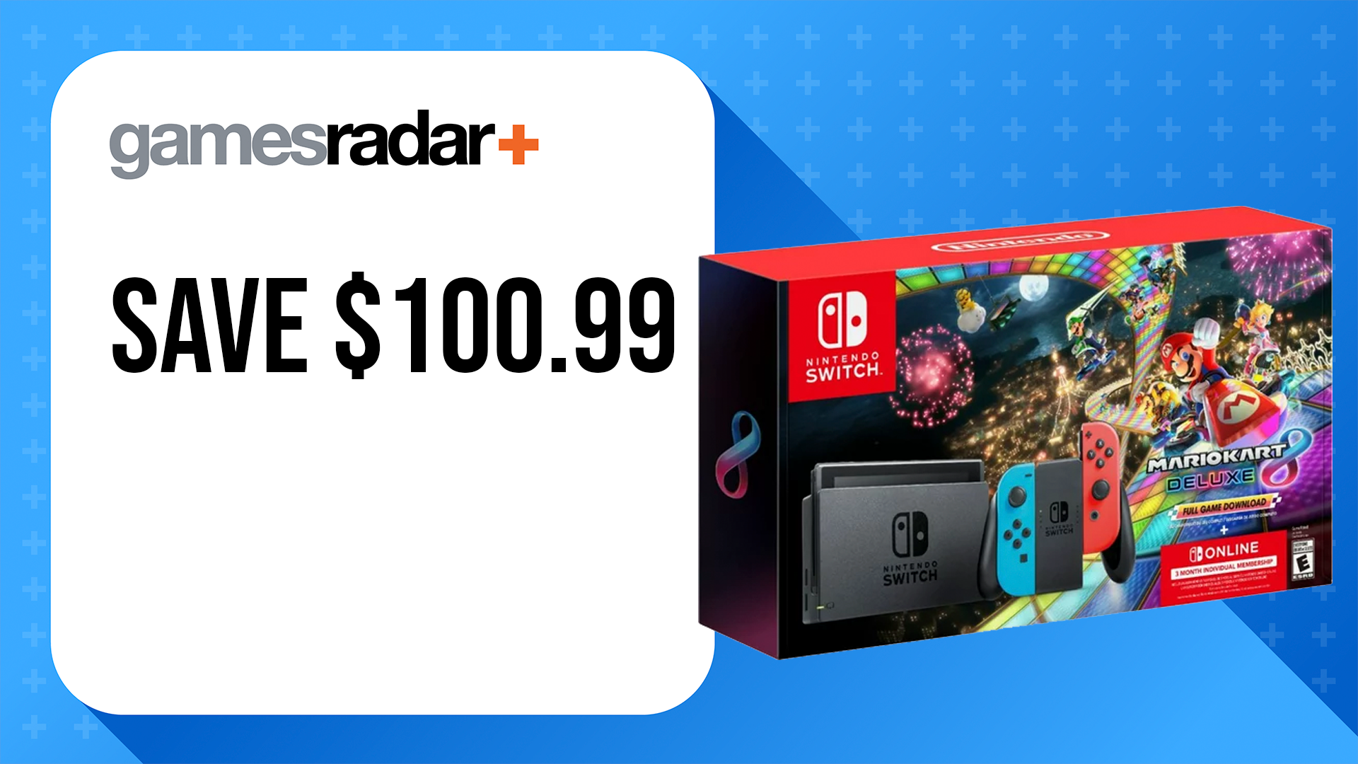 Nintendo Switch + Mario Kart 8 Deluxe + Nintendo Switch Online deal