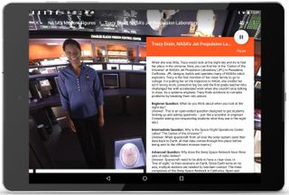 Tracy Drain, deputy chief engineer for NASA's Juno mission to Jupiter, takes viewers on a tour of the Space Flight Operations Facility at NASA's Jet Propulsion Laboratory via NASA's Modern Figures career expedition, available on the free Google Expeditions mobile app.