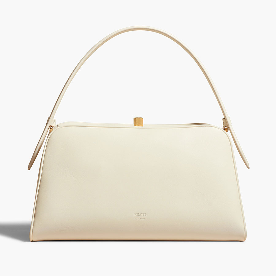 Medium Celine Antoinette in Natural Satinated Calfskin