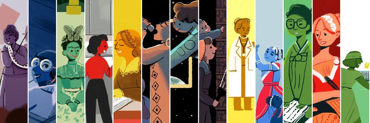 Do you recognise all of the women in today's Google doodle?