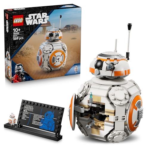 Lego Star Wars 75452 Bb-8 Astromech Droid Figure Model Kit - Building Toy W/a Spinning Head &amp;amp; Wheel - Bedroom Decor Idea - Gift for 10+ Year Old Boys, Girls &amp;amp; Fans