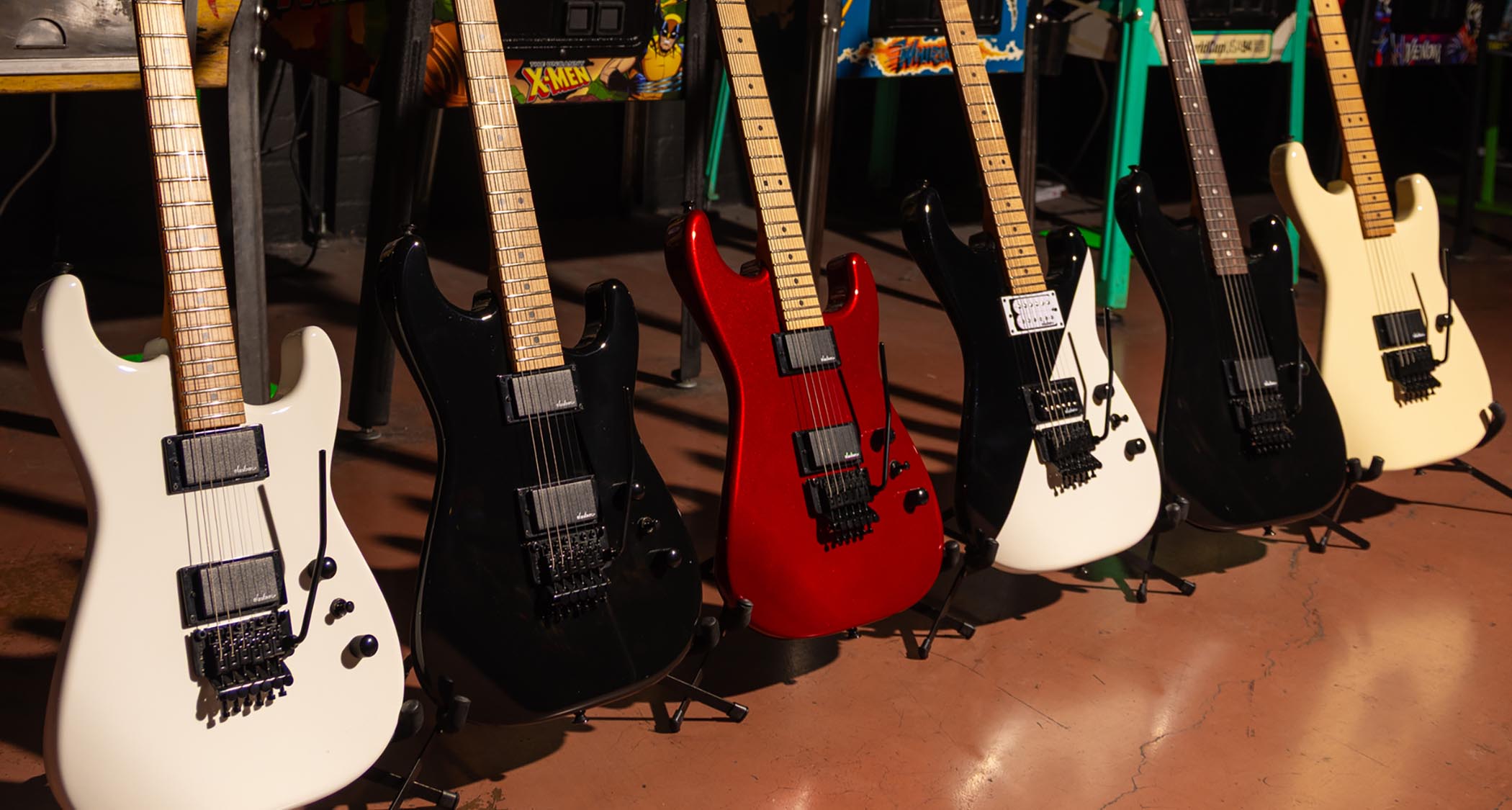 Jackson Pro Origins 1985 San Dimas: these retro S-styles take the high-performance electric guitar brand back to the &#039;80s, offering single and dual-humbucker platforms for shred with the choice of rosewood or maple fingerboards &amp;ndash; and what about that &amp;quot;Two-Face&amp;quot; black-and-white finish?