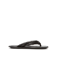 ACNE STUDIOS Twisted leather flip flops, Were £400, Now £200 (50% off) at MATCHESFASHION